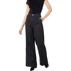 Ag Adriano Goldschmie Jeans Devon Tailored Rue Maroon High Rise Wide Leg Size 25